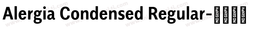Alergia Condensed Regular字体转换